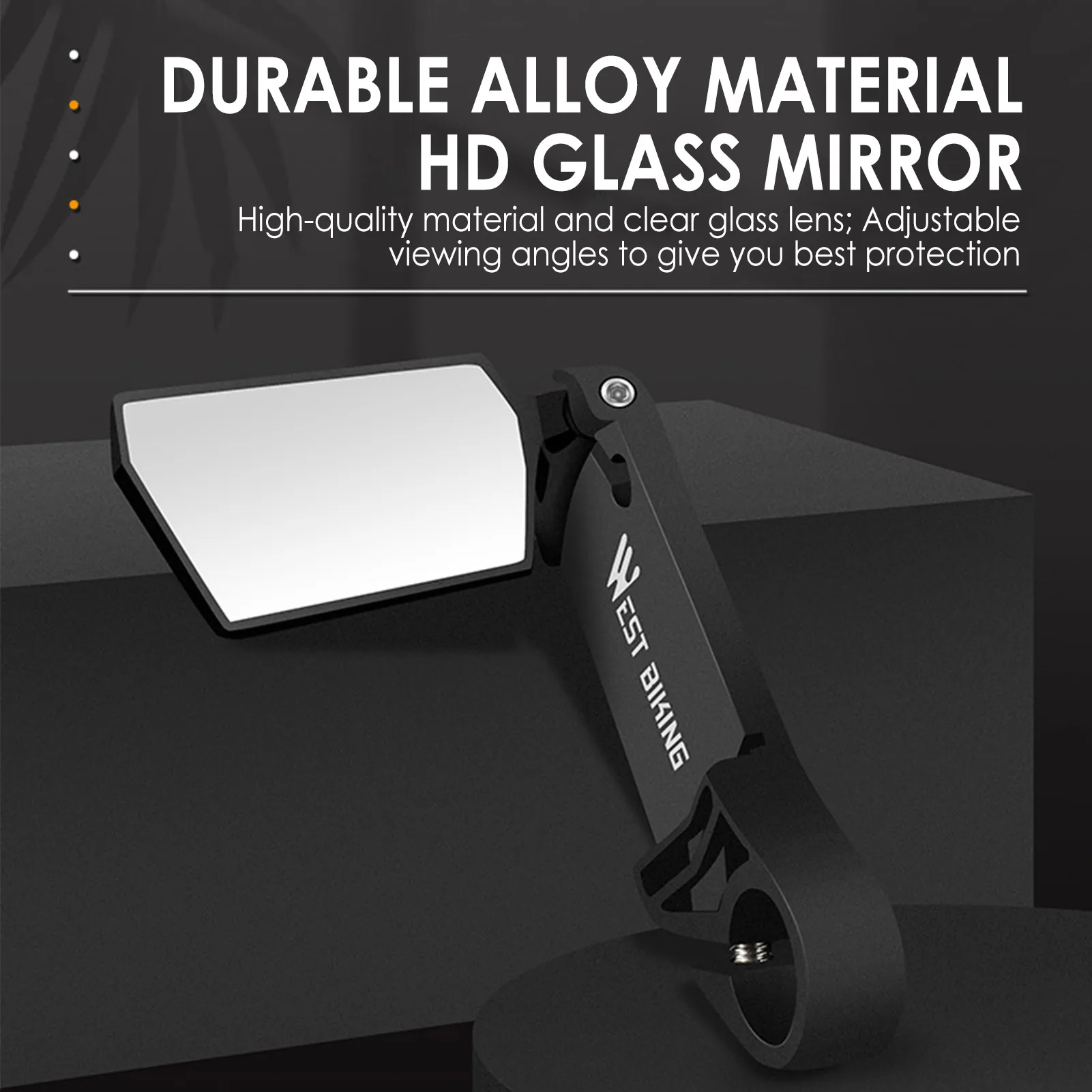 Bicycle Mirrors For Handlebars Bike Mirrors For Adult Bikes 360 Degrees Rotatable Foldable Bicycle Rear View Glass Mirror For