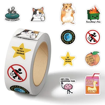 100-500 pz Divertente Emozione Meme Adesivo per la Cassa Del Telefono Del Computer Portatile Notebook FAI DA TE Decorativo Adesivo Impermeabile Giocattolo Per Bambini Decor Rimovibile