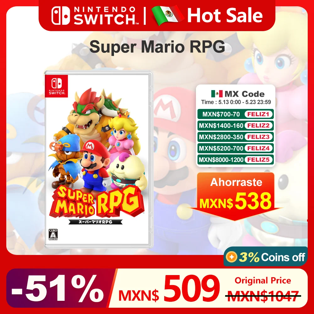 Super Mario RPG nintendo switch игры 100% оригинальная игровая карта для игры, ролевая игра Nintendo Switch для консоли Switch OLED Lite нинтендо свитч игры