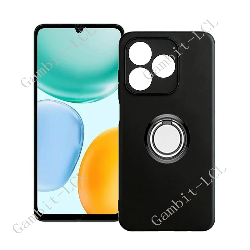 Back Ring Holder Bracket Phone Cover, TPU Soft Silicone Case