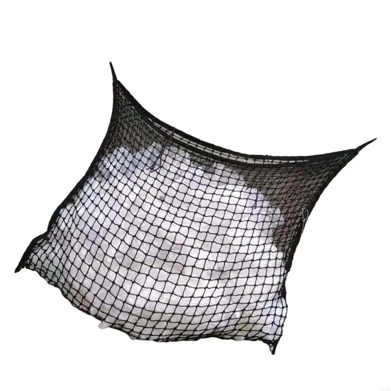 G6DE Horse Feeding Net Pouch Woven Rope Hanging Horse Feed Net Easy Hanging for Stable and Rail Feeding 4