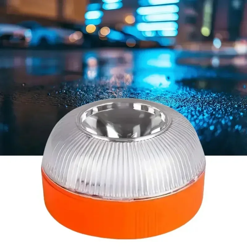 고출력 LED 스트로브 비상 경고등, 자석식 베이스 차량 안전 플래시 비콘 (도로변 사고 및 트럭 위험용)