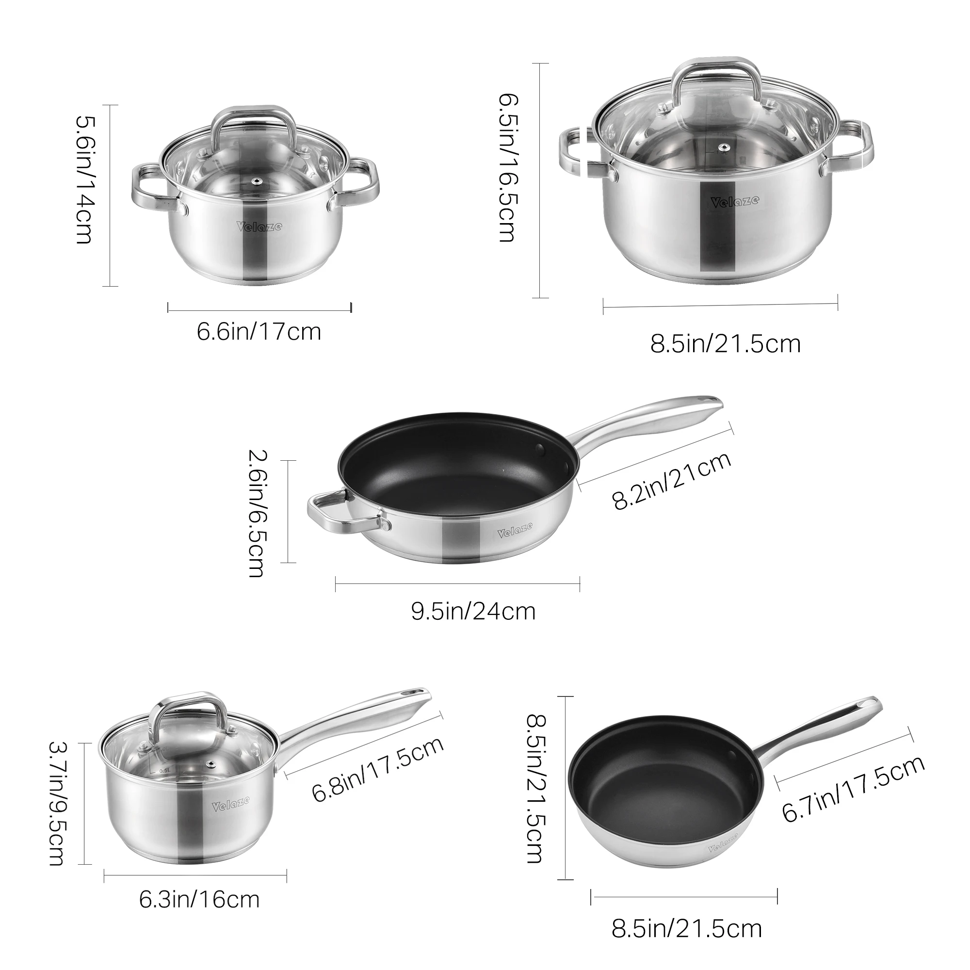 https://ae01.alicdn.com/kf/Se603f03c39bc45599413dd533f749f2bQ/Velaze-Cookware-Set-Stainless-Steel-8-9-10-Piece-Pan-Set-Induction-Safe-Non-Stick-Frying.jpg