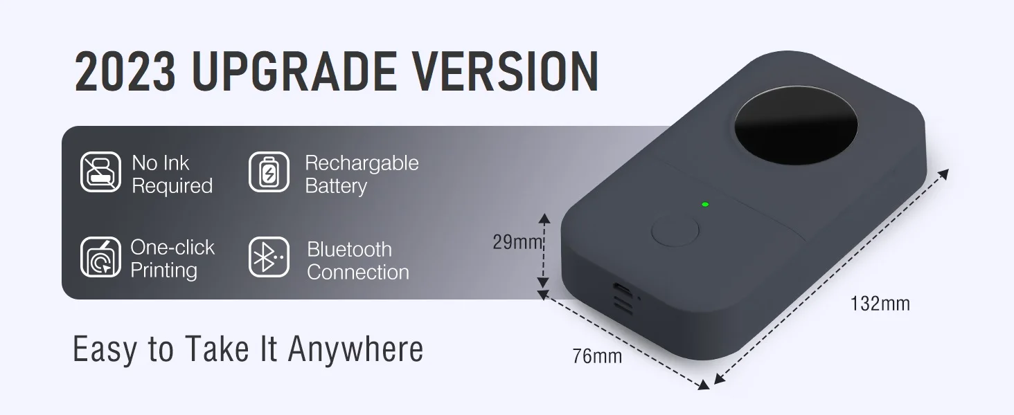 Phomemo A30 Portable Bluetooth Label Printer Sticker Maker 