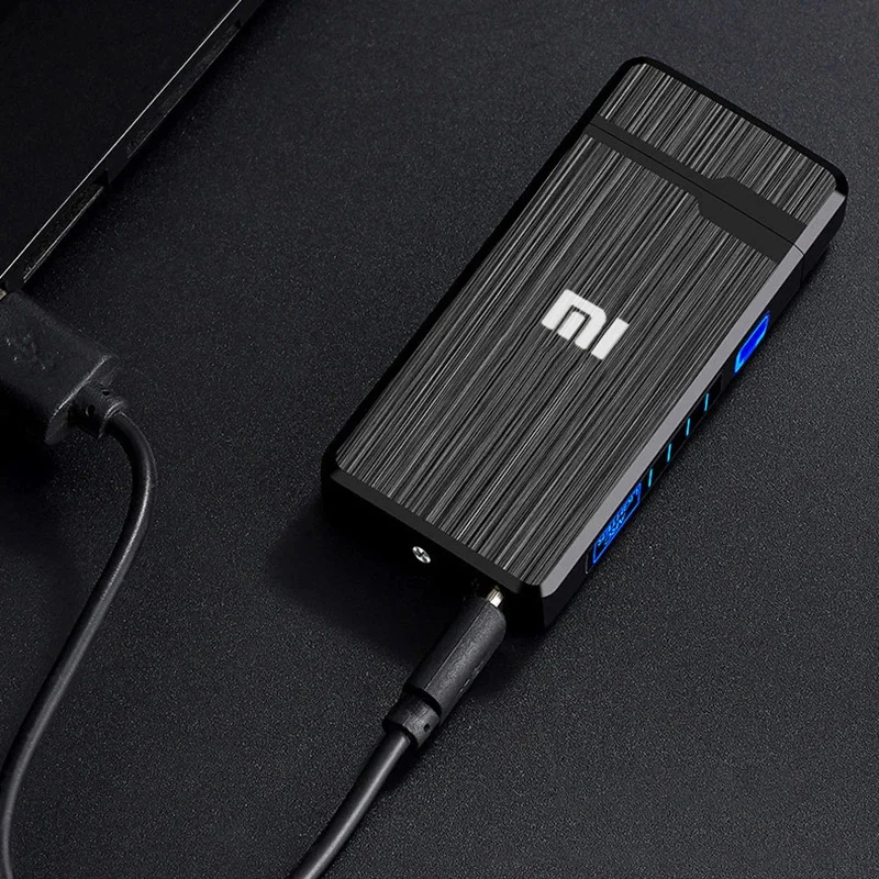 Xiaomi Electric Lighter Dual Arc USB Windproof Flameless Cigarette Lighter Rechargeable Touch Sensor Gifts for Men electric arc igniter
