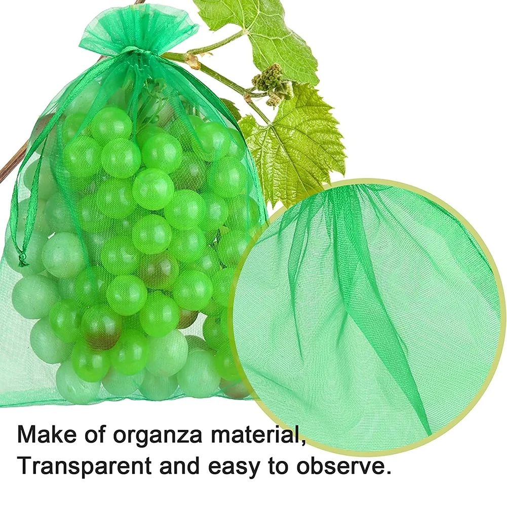 Sachet Protection Raisin,Sac Protection Fruits 25 Pièces, Sac De Protection De Grappes Respirant