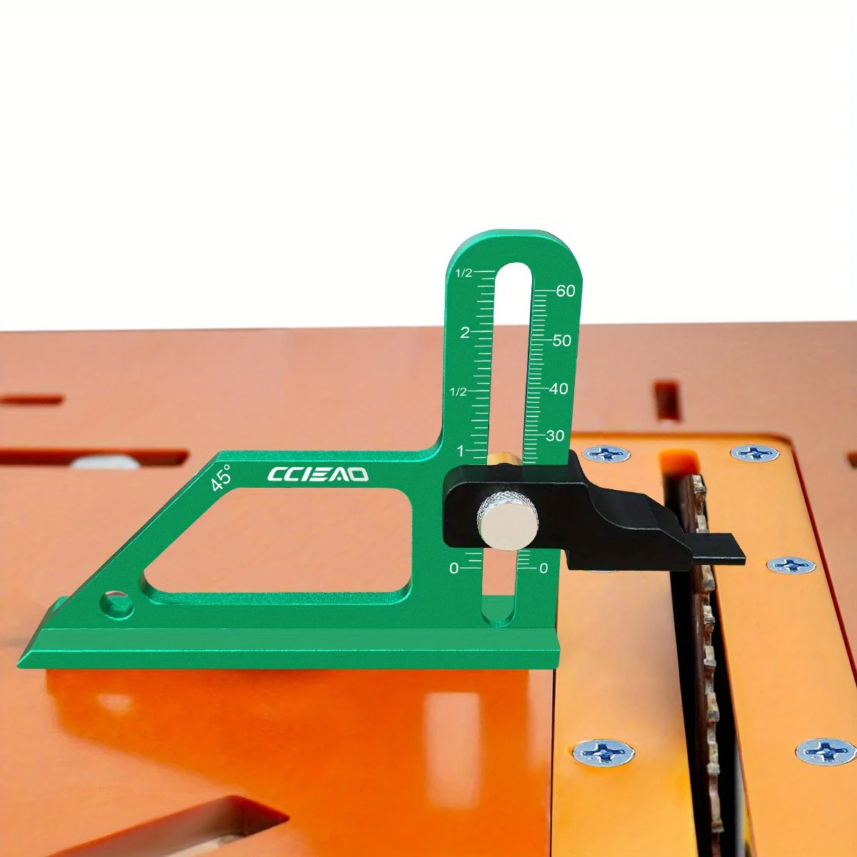 0-60mm CNC 높이 및 깊이 측정기 - 테이블쏘 블레이드 및 라우터 비트의 빠른 설치를 위한 정밀 알루미늄 공구