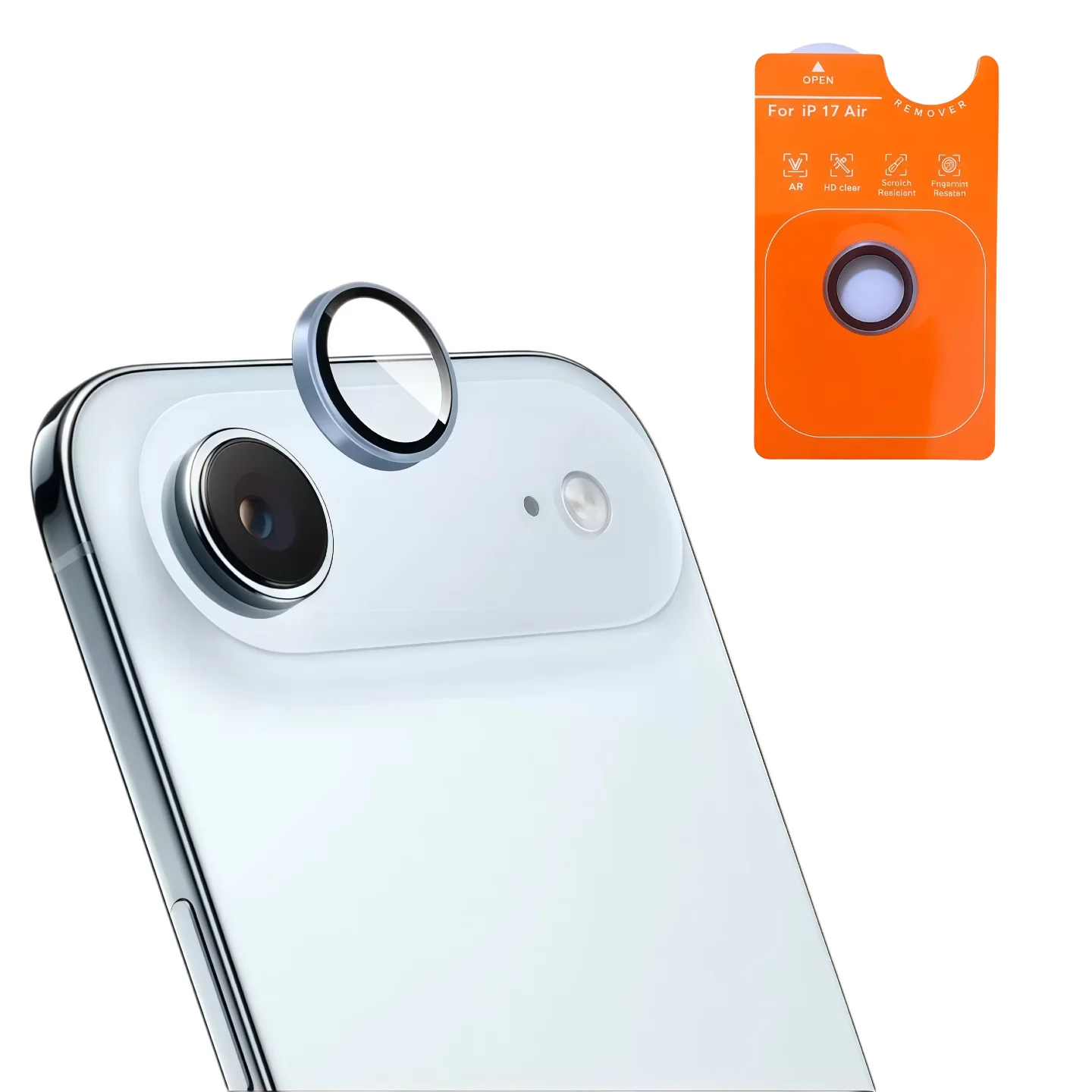 Air Original Color Rear Camera Tempered Glass Protective Film - Black, Silver, Blue, Gold