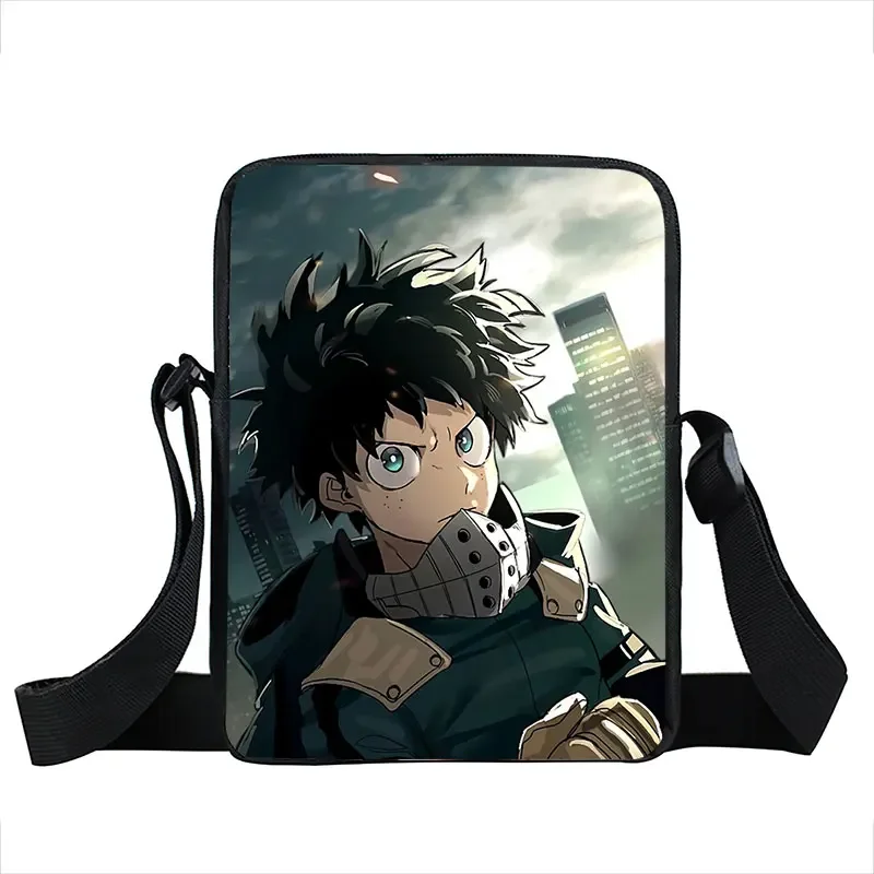 Anime Boku No Hero Academia Messenger Bag Izuku Midoriya Bakugou Katsuki Crossbody Bag My Hero Academia Shoulder Bags for Travel mens messenger bag women messenger bag