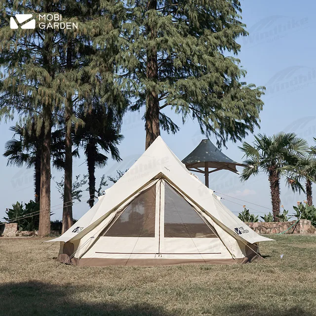 MOBI GARDEN Camping Era 240 Cotton Tent: A Spacious and Reliable Companion for Outdoor Adventures