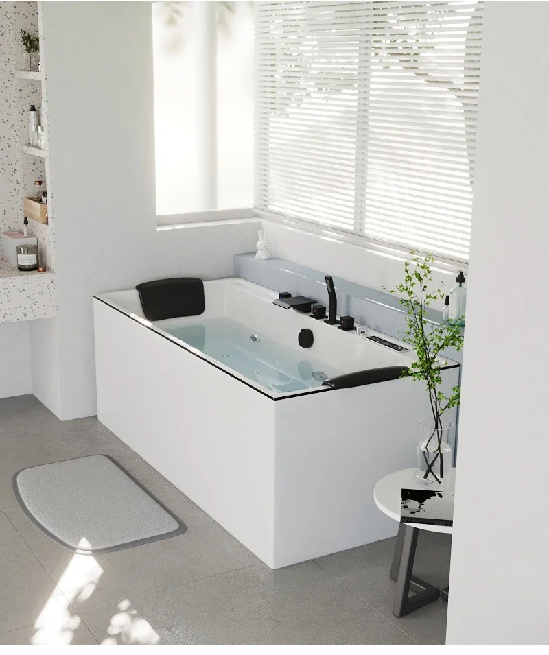 Description Picture 6 of itemAcrylic Whirlpool Outdoor Intelligent Constant Temperature Surfing Massage Bathtub Modern Household Aldult Hydromassage Bath