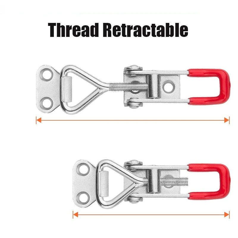Adjustable Toolbox Case Metal Toggle Latch Catch Clasp Quick Release Clamp Anti-Slip Push Pull Toggle Clamp Tools furniture hardware toggle latches