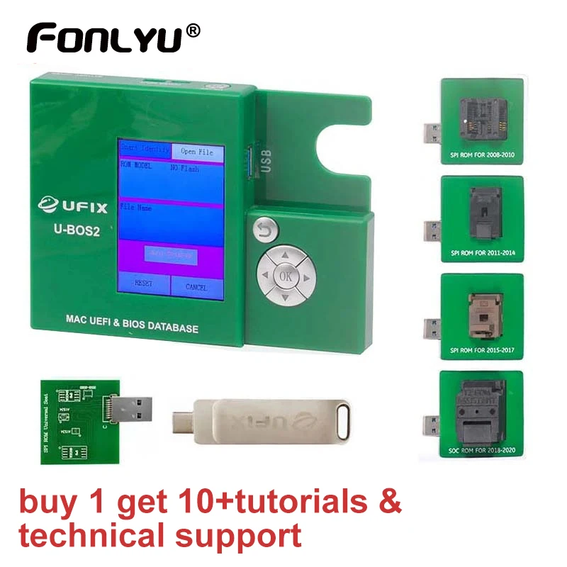 

Инструмент Ufix для удаления блокировки EFI, встроенный Блокировка PIN-код блокировки 2008-2017 Macbook с чипами M1 или T2 ROM, инструменты для ремонта BIOS