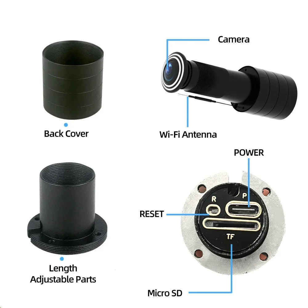 PEGATAH 1-6PCS 2MP WiFi Door Peephole Camera Motion Detection Two-Way Audio Wireless Viewer for Home Security Tuya Smart Life