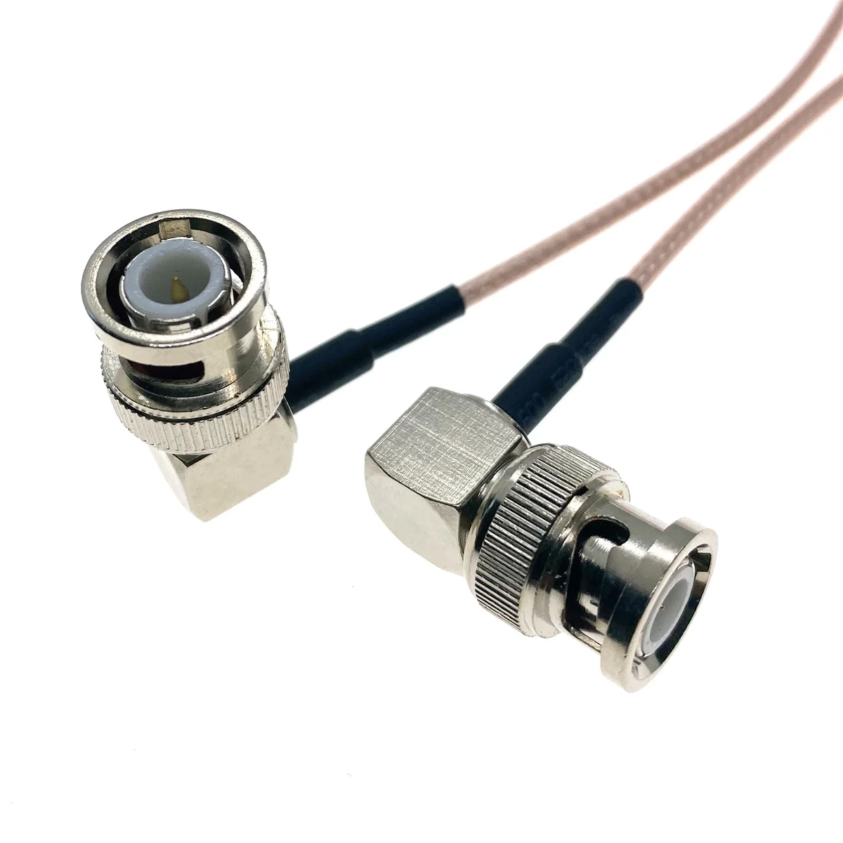 

RG316 BNC MALE Right Angle to BNC MALE Right Angle PLUG 50 Ohm RF Coax Extension Cable Pigtail Coaxial