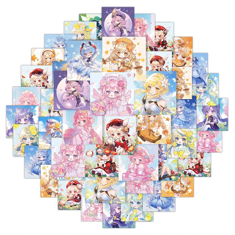 

10/60Pcs милые девушки мультфильма аниме игра различные граффити стикеры DIY Scrapbooking ноутбука телефон ноутбука украшения рюкзака отличительные знаки