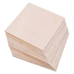 Premium Balsa Wood Sheets for Crafting and DIY Projects - Set of 5 (80x100x2.5mm)