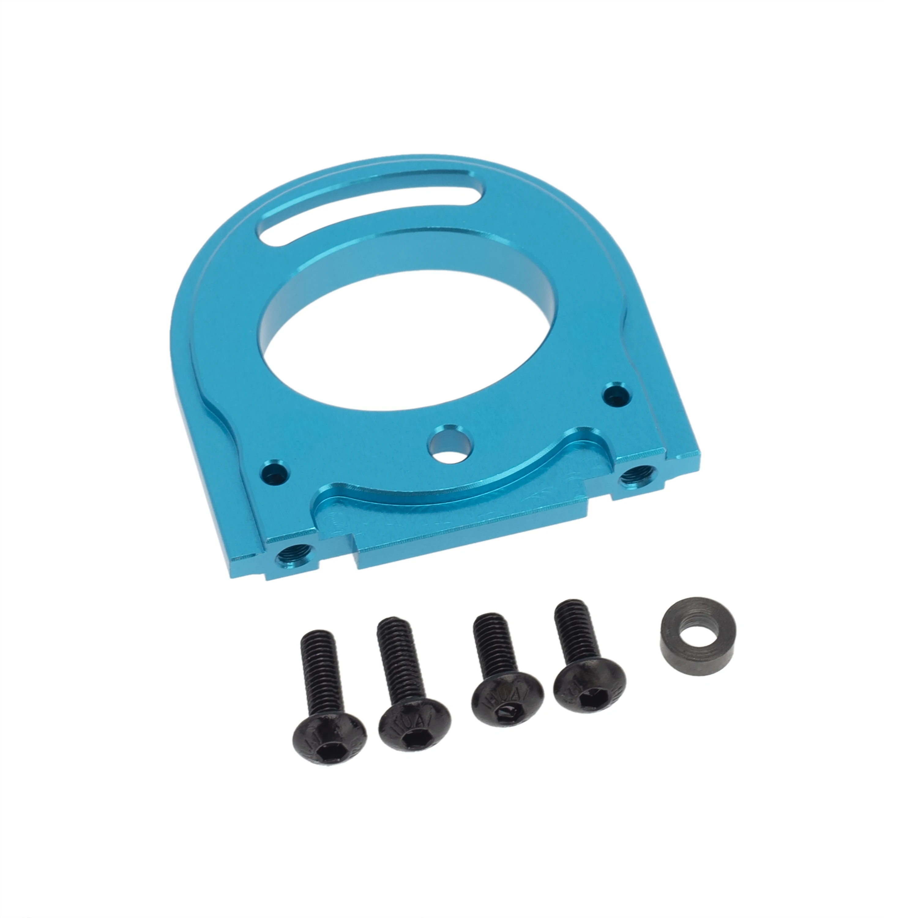Adaptateur Métal Pour Voiture RC TT02 1/10 - Alliage Alu, Bleu - Support Moteur