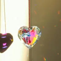 Suncatcher Heart Pendant Rainbow Crystal Window Hanging Prism Home Decoration Lovers Valentine's Day Gifts 1