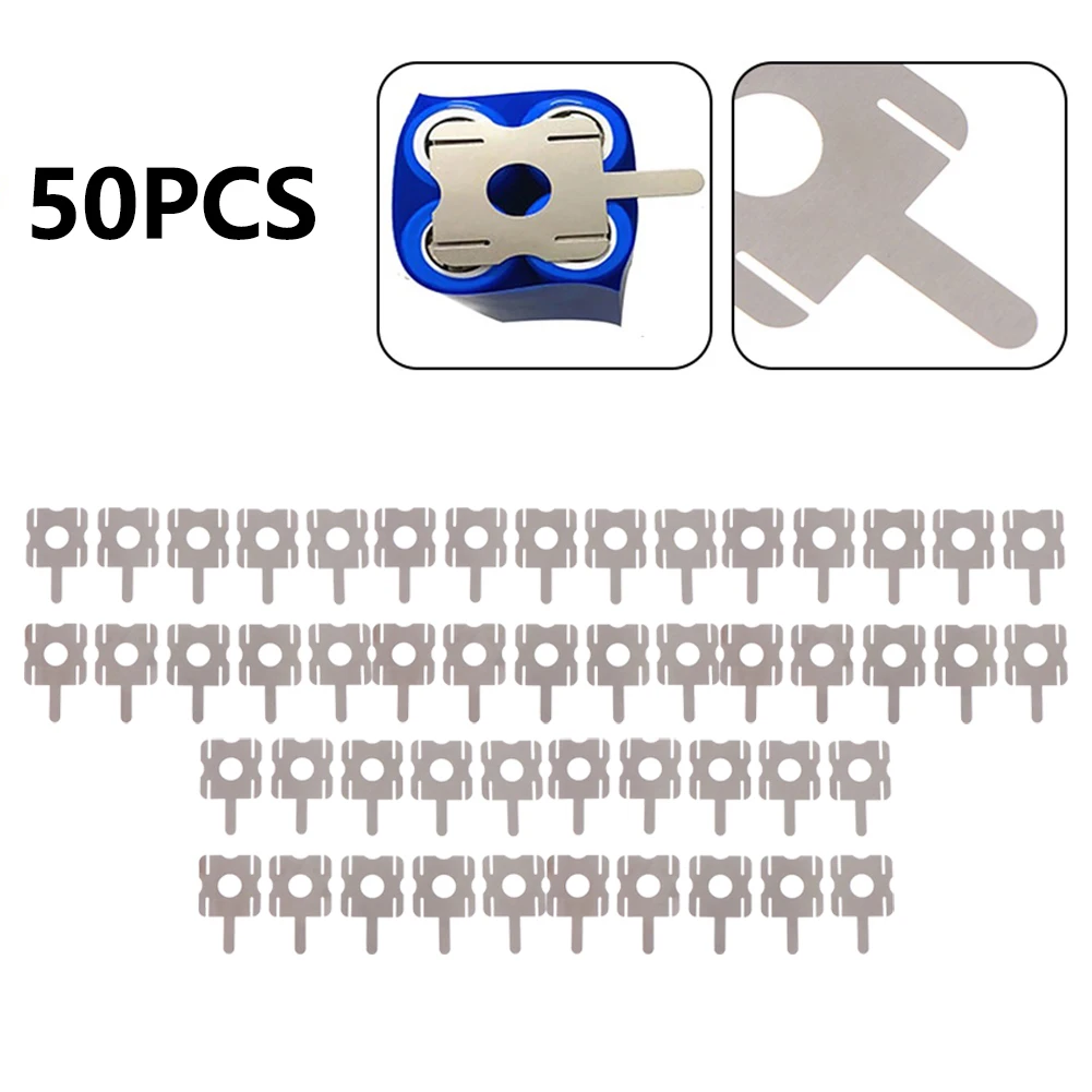 50Pcs/set 4S Lithium Battery Pack Replace Spot Welding Nickel Sheet U-Shaped For Computer Battery Welding Tool Accessories