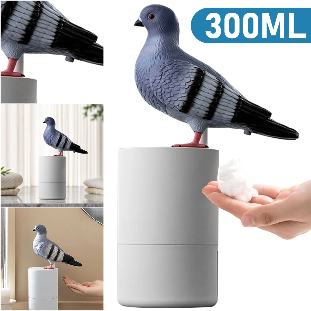 Cute Pigeon Automatic Soap Dispenser Touchless Foaming Soap Dispenser 300ml Electric Foam for Bathroom Kitchen soap dispenser soap pump soap dispenser head