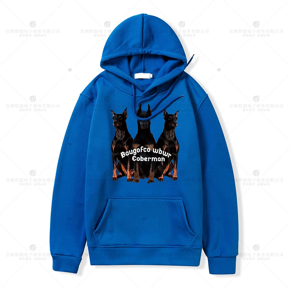 2023 Kawaii Cartoon Dog Lovers Graphics Mens Womens Unisex Oversized Clothes Fall Winter Hooded Sweatshirt Pullover Tops