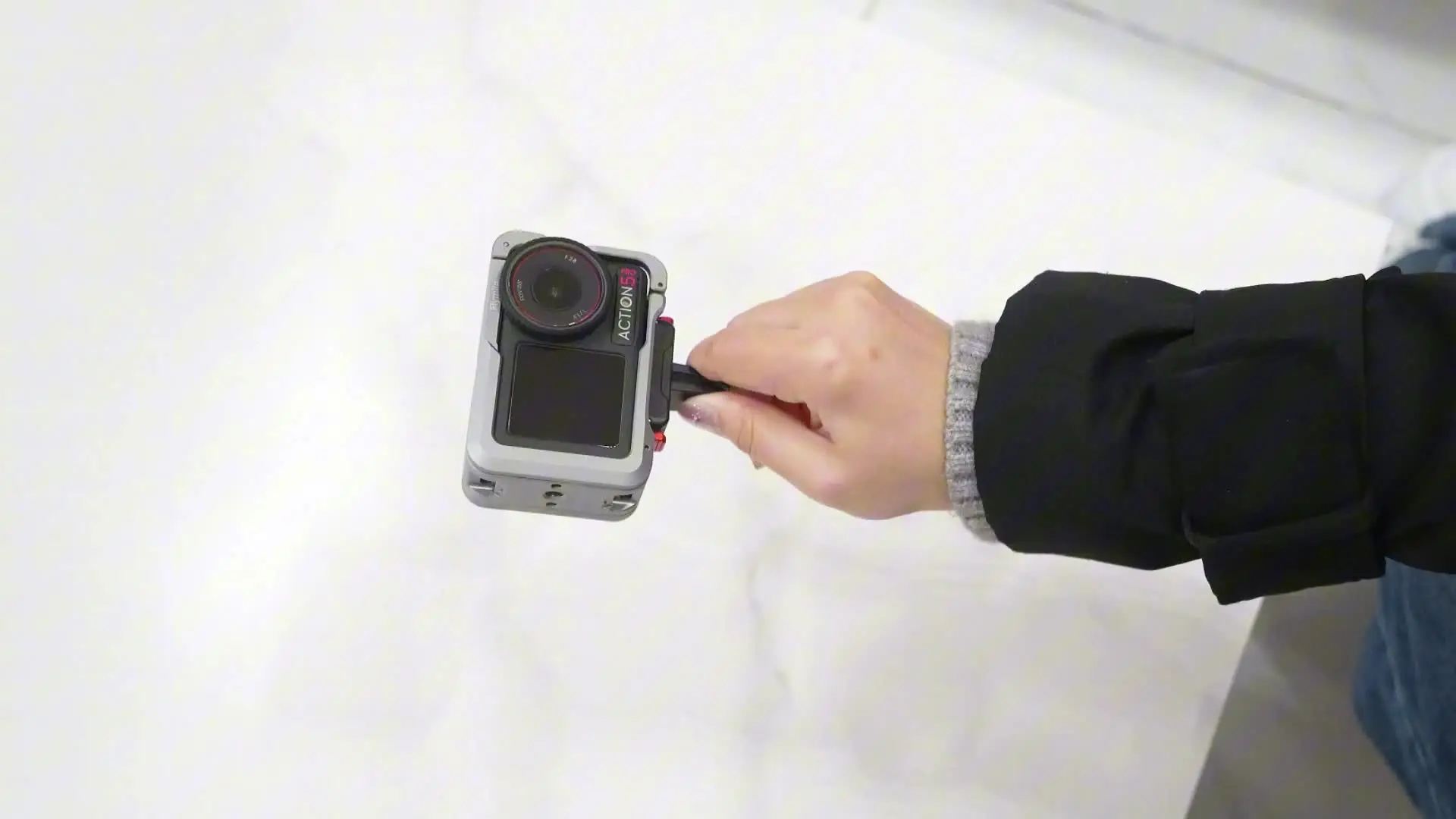 Flymile Adaptateur Magnétique Rapide Pour DJI Osmo Action 5 Pro / Action 4 / 3 – Support Trépied + Bouchons D’Objectif Inclus
