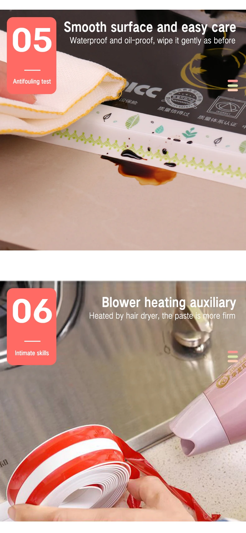 3 Rotoli Di Nastro Sigillante Bianco Impermeabile, Nastro Sigillante Bianco Impermeabile Nastro Sigillante Per Bagno Nastro Autoadesivo In Pvc Per Cucina Bagno Vasca Da Bagno 84518992