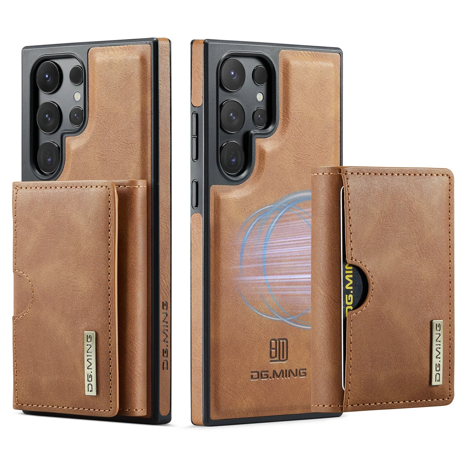Detachable Magnetic Wallet Case with RFID Blocking and Card Holder