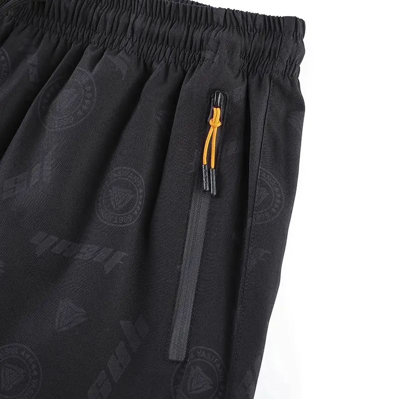 Fashion Elastic Lace Up Pockets Printed Beach Shorts Men's Clothing 2024 Summer New Loose All-match High Waist Casual Shorts