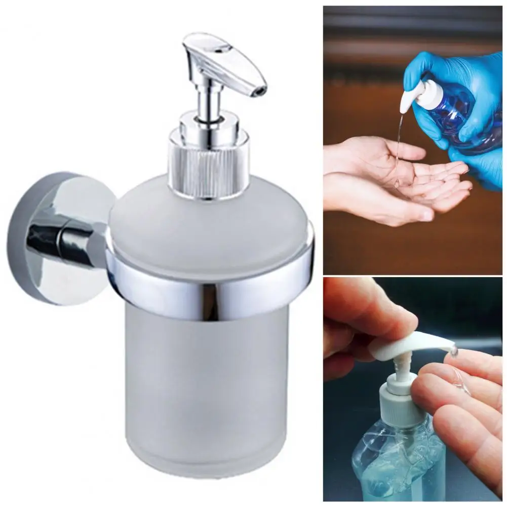 

Body Wash Dispenser Elegant Matte Stainless Steel Wall Mounted Soap Dispenser Rust-proof Body Wash Pump Lotion Pump 200ml 304