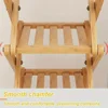 Bamboo Shoe Rack Multi Layer Simplicity Telescopic Shoe Rack No Installation Required Foldable Not Occupying Space Storage Rack 6