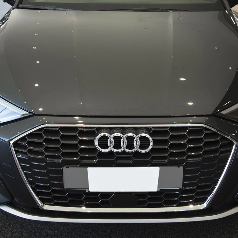 1 Stück 4-Ring Logo Auto Motorhaube Frontgrill Heckklappe Emblem Aufkleber für Audi A3 A4 A4L A5 A6 A6L A7 A1 A8L Q2L Q5 Q7 Q3 RS S5 – Detail 14