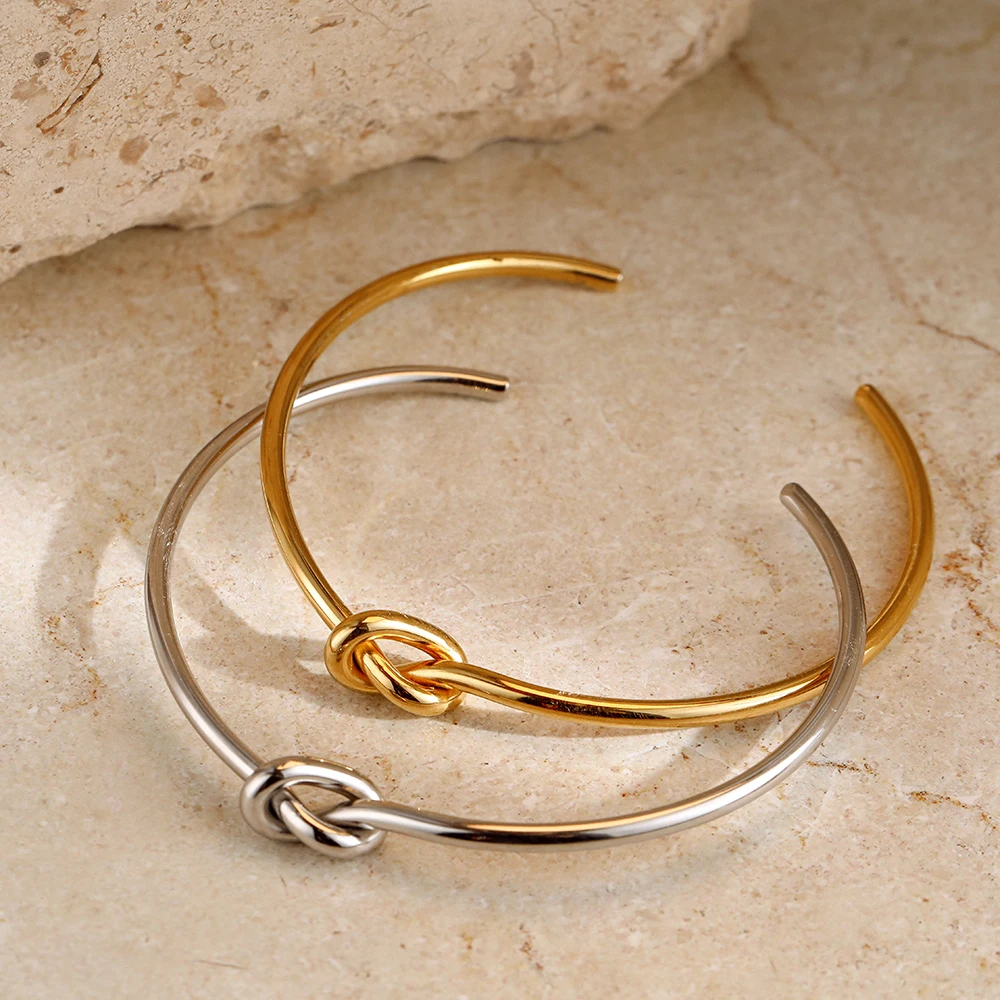 Stainless Steel Bracelets Vintage Men's Fashion Woven Twist Texture Bangles For Women Jewelry Statement Streetwear Goth Gifts bangle bracelet
