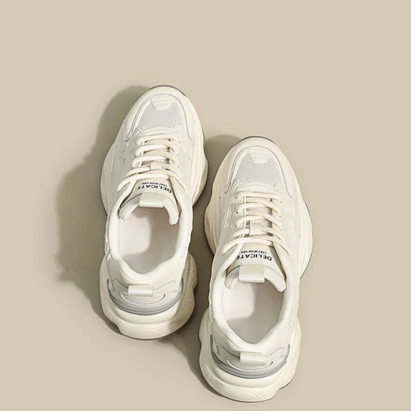 

2024 New Sport Shoes Woman Sneakers Thick Bottom Ins Shoes Women Fashion Sneakers Cool Vacation Casual Loafers Ladies Footwear