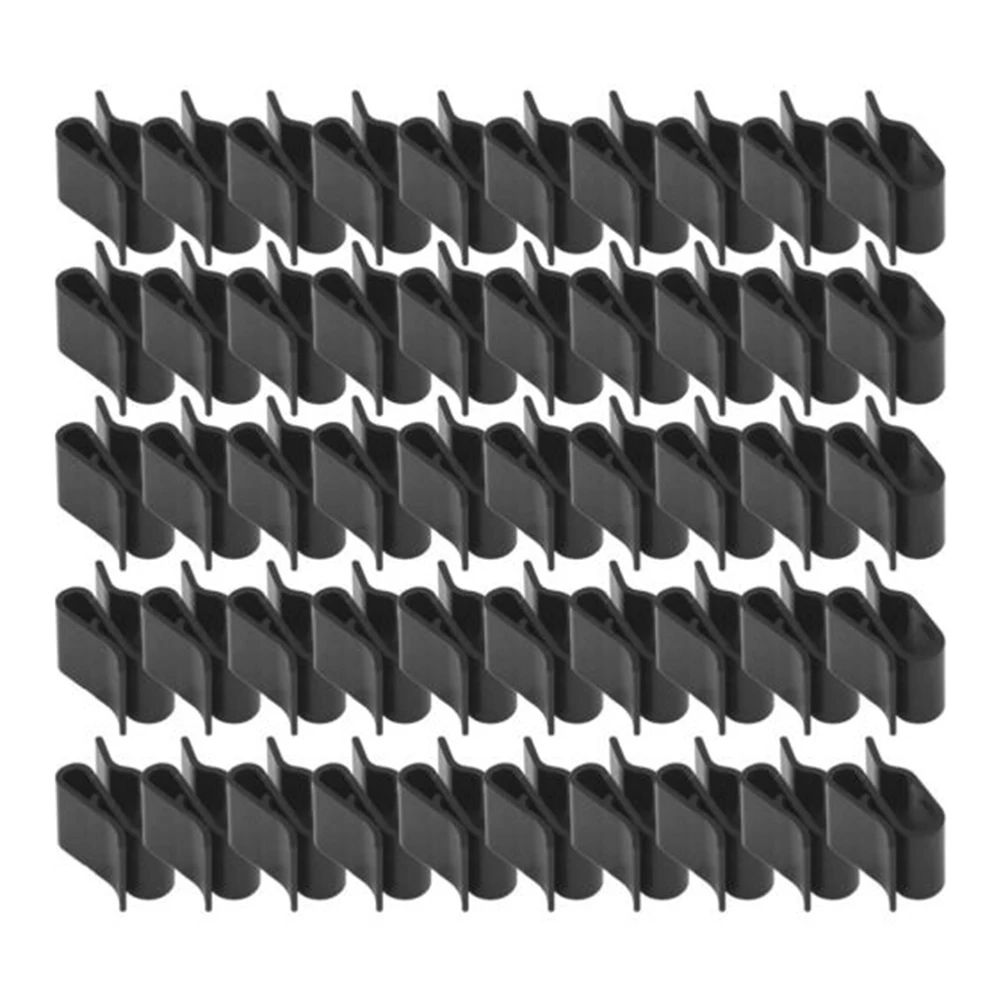 

Cable Mount Solar Panel Clip 2 Lines 50Pcs Clamps Bracket Insulated PV Wire Plastic Temperature Resistant Outdoor High Quality