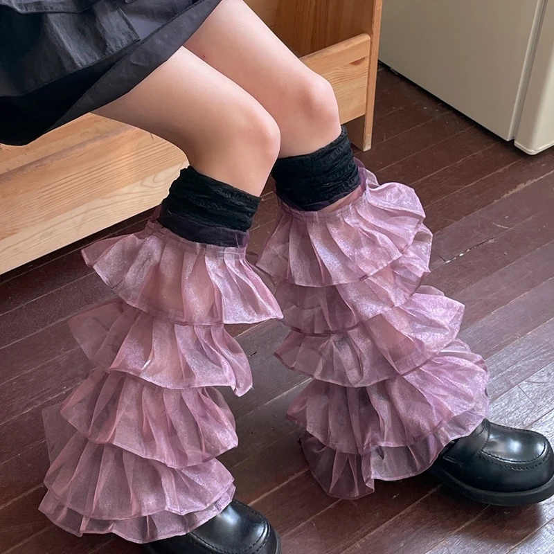 Long Sock for Lady Hot Girl Sweet Girl Pure Style Japanese Y2K Harajuku Lace Stitching Lace Women Socks Sweet Sexy Stockings
