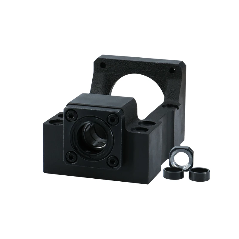 HM15-57 HM15-60 스틸 나사 지지 베어링 고정 통합 브래킷, NEMA 23 NEMA 24 스테핑 서보 모터용 SFU2004/2005/2010