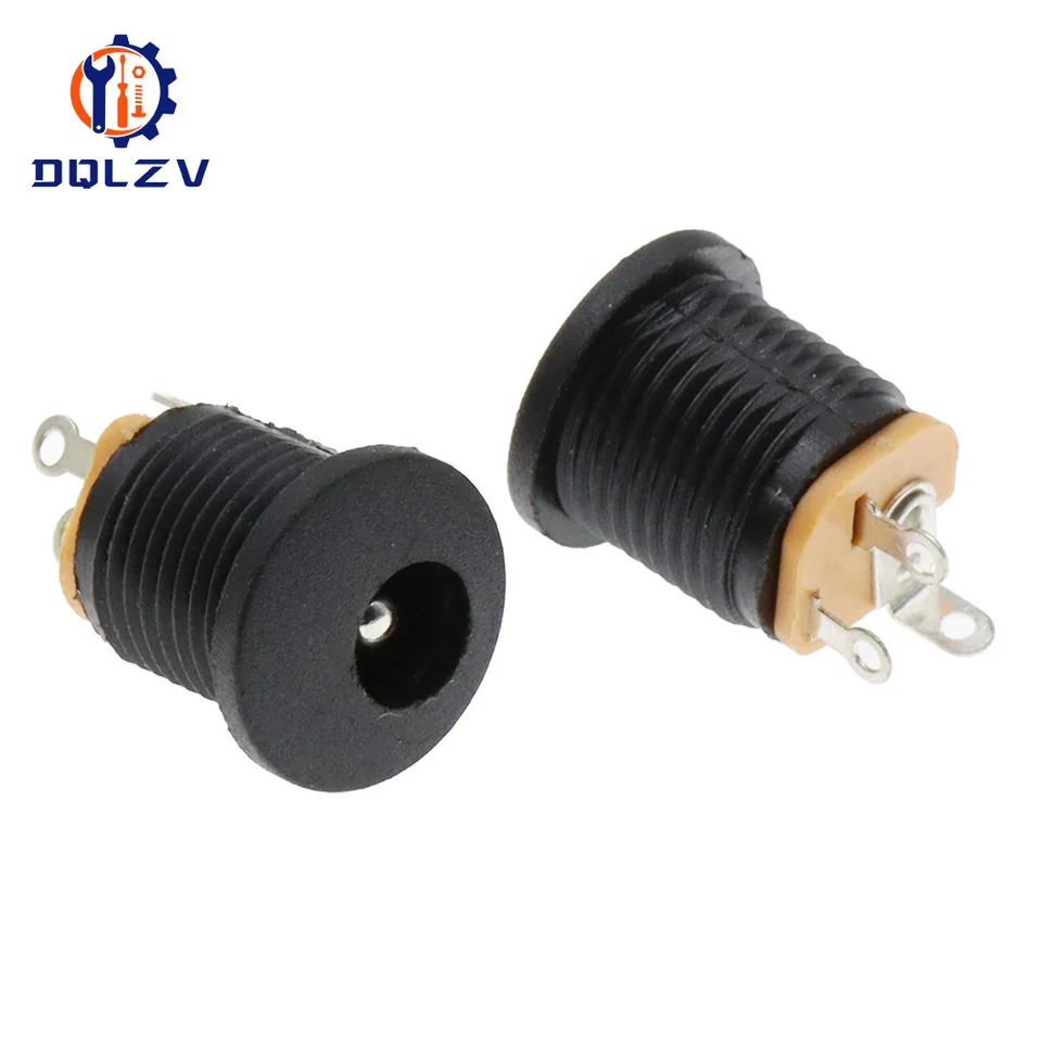 Connettore A Pannello DC 5.5x2.1 Mm | Con Fibbia A Dado In Metallo - Per Elettronica 50V - Foto 2