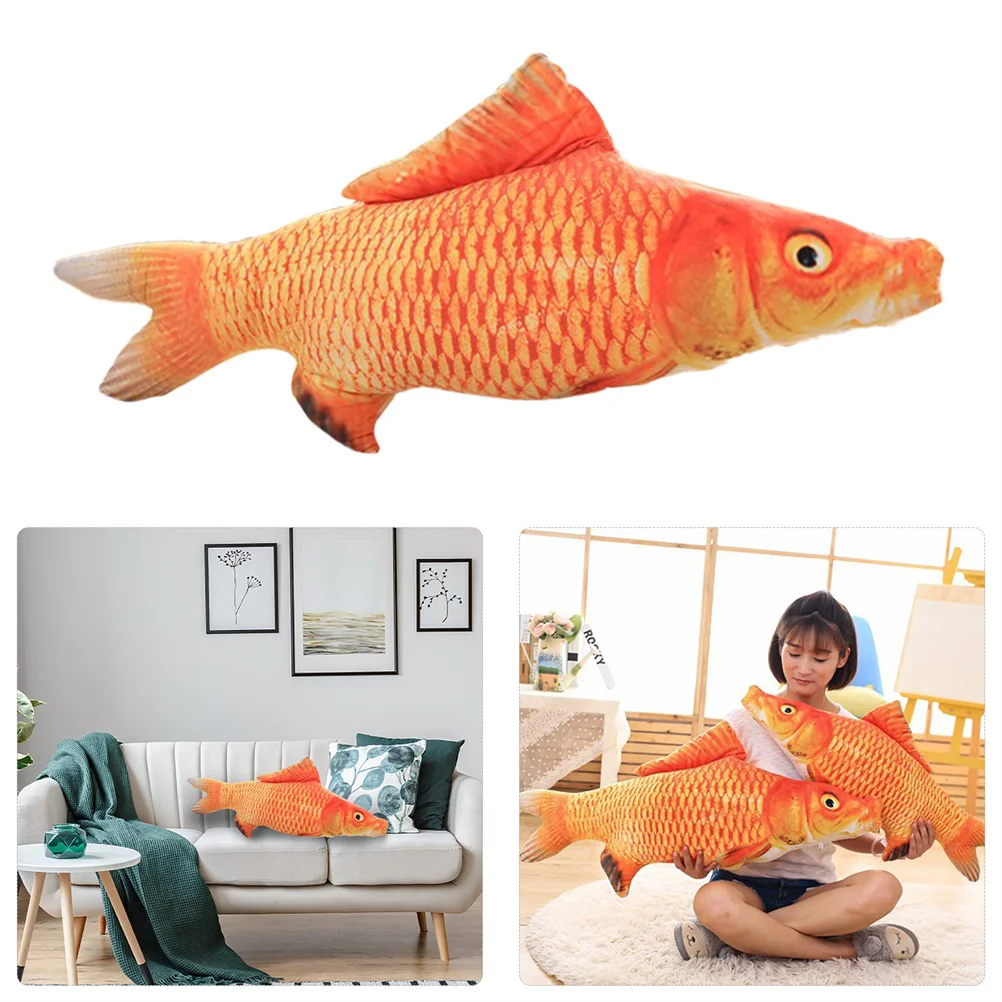 

Red Carp Pillow Toys Home Sofa Cushion Simulation Fish Children Throw Ocean Pp Cotton Shape Cartoon Plush Girl