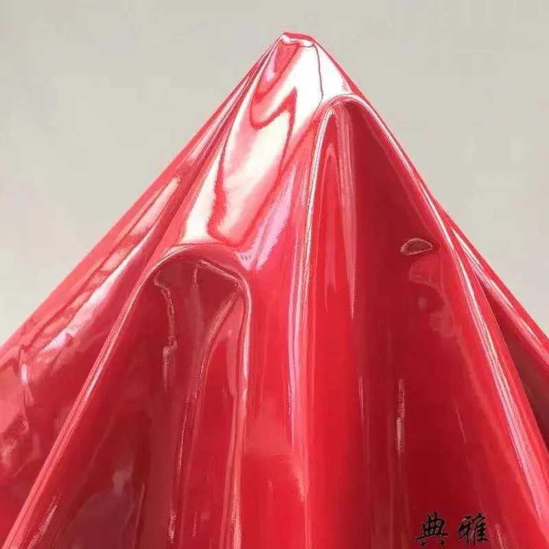 여성용 캐주얼 PVC 라텍스 가죽 재킷, 반짝이는 에나멜 가죽, 긴 소매 짧은 코트, 여성용 스웻셔츠 코트, 루즈 커스텀 클럽웨어