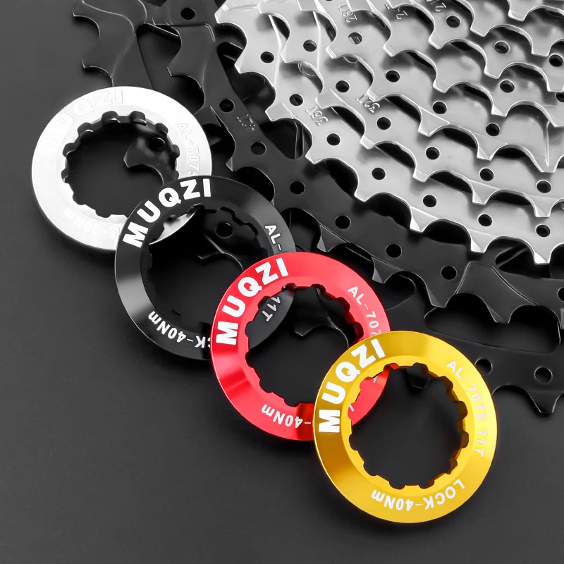 MUQZI Cassette Lockring MTB Road Bike 8 9 10 11 12peed Freewheel Ultralight Cap Aluminum Alloy Cassette Locks Cover bicycle sprocket gear,bicycle cassette,bike freewheel,bike sprocket,bicycle parts