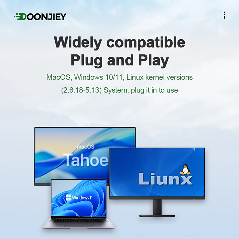 DOONJIEY 8K HDMI Virtual Display Adapter - Advanced HDMI 2.1 EDID Emulator for High-Resolution Displays