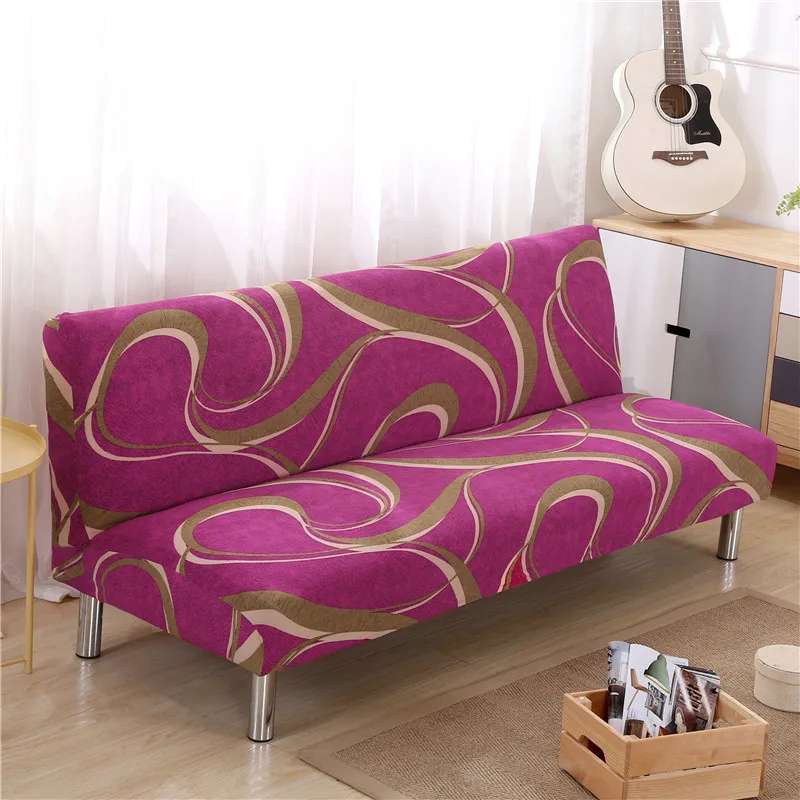 thumbnail image 1 of Funda elástica para sofá cama con diseño floral, sin reposabrazos, con todo incluido, antiarañazos, para sofá de 3 plazas, para sala de estar, 1 of 5