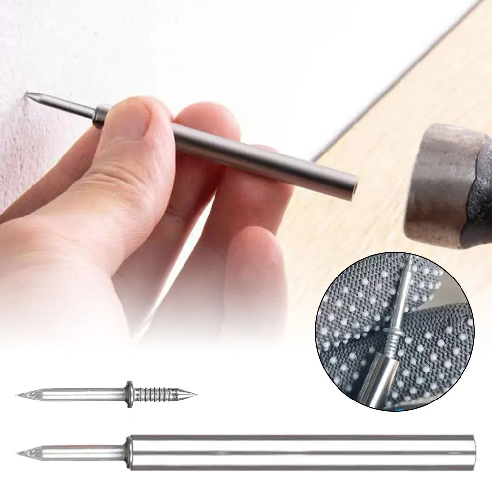 50Pcs Carbon Steel Nails for Seamless Baseboard Installation High Strength Single Head Two-Way Hardware Non-Marking Nails