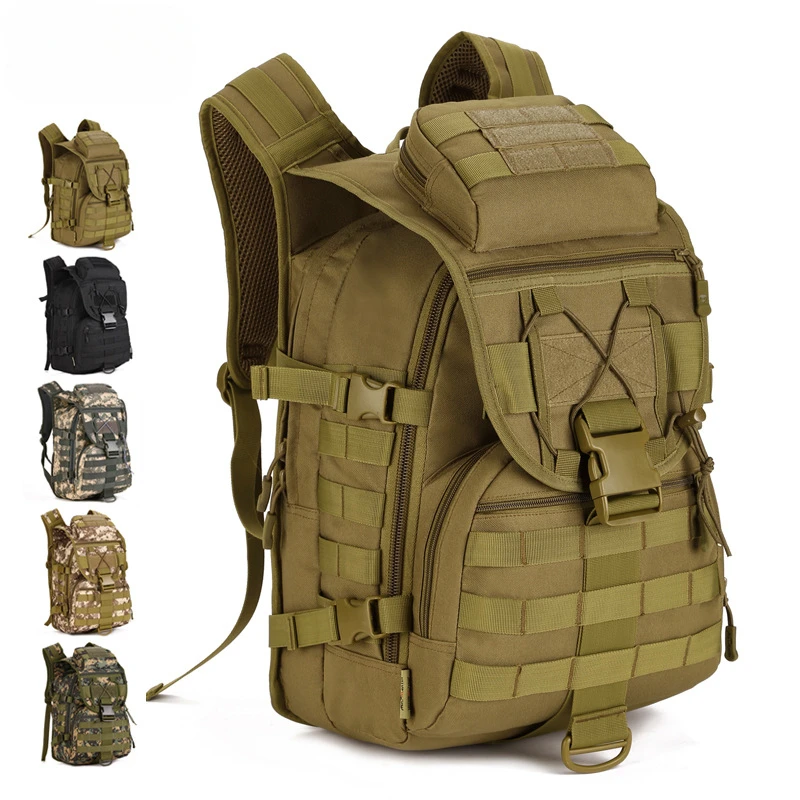 

40L Military Tactical Backpack Army Assault Bag Molle System Bags Backpacks Outdoor Sports Backpack Camping Hiking Backpacks New