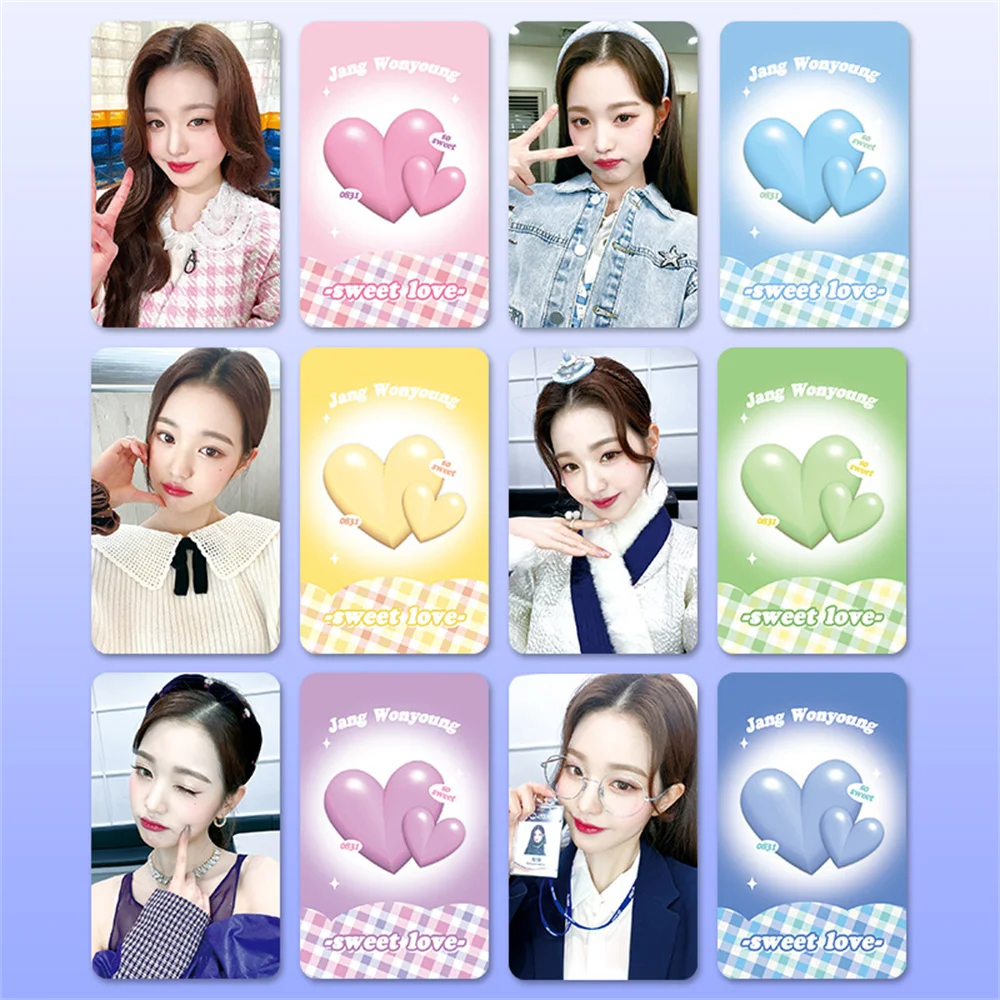 

WonYoung Personal Photocards Kpop Idols Endorsement Card INS Korean Style Multicolour LOMO Card Fan Collection Photocards