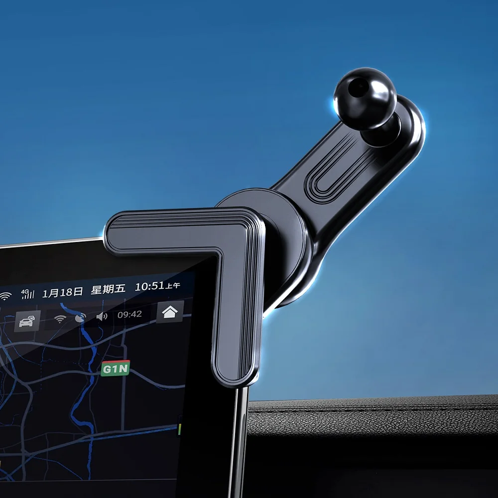 Untoom Mobile Phone Holder Base for Car Display Screen Universal 17mm Ball Head GPS Bracket Sticker Base for Tesla Model 3/Y/S/X