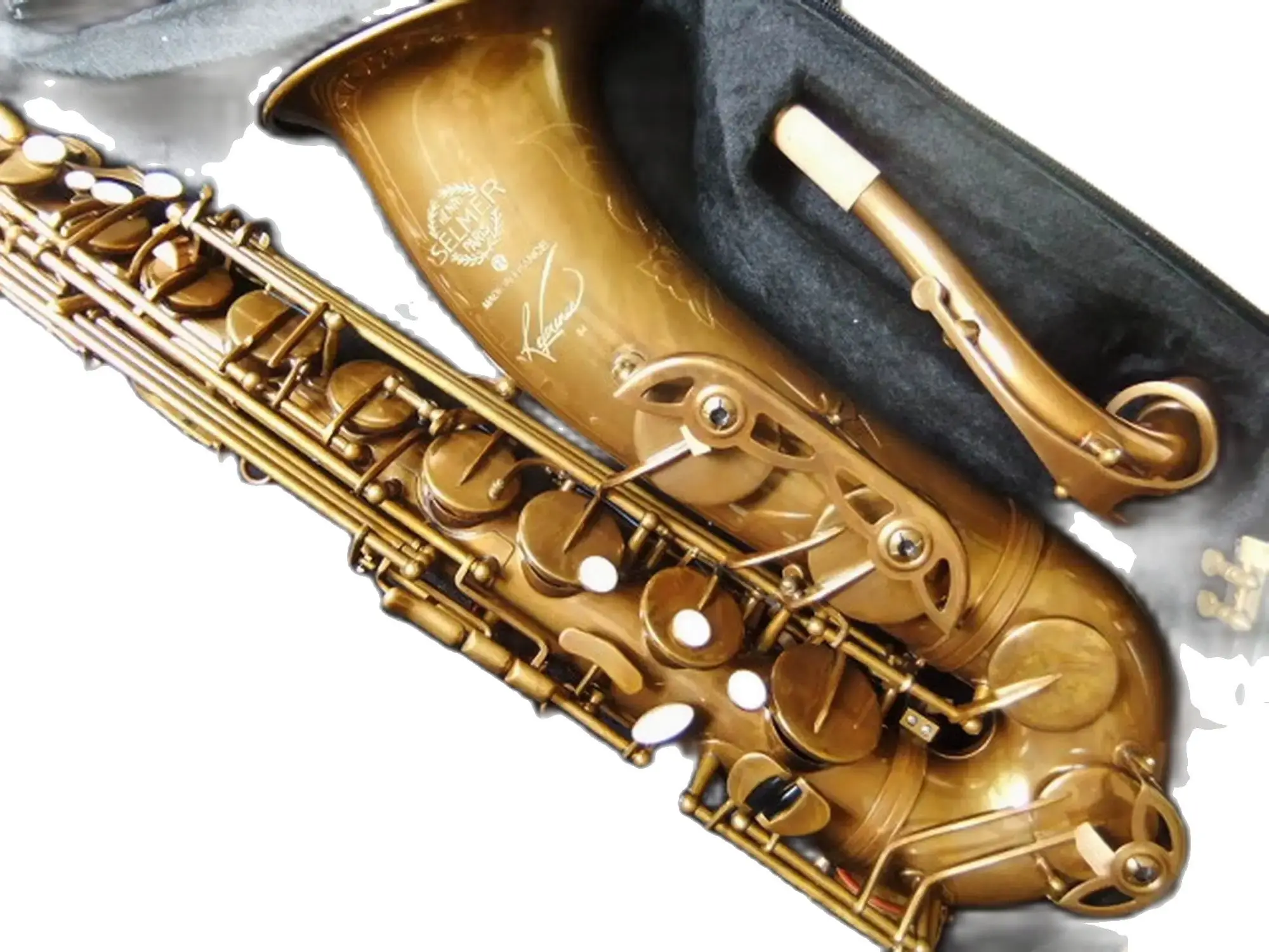 New Tenor Saxophone Gold Tenor Sax Made Of All Copper Professional Imitation Antique Gold Aged 110615