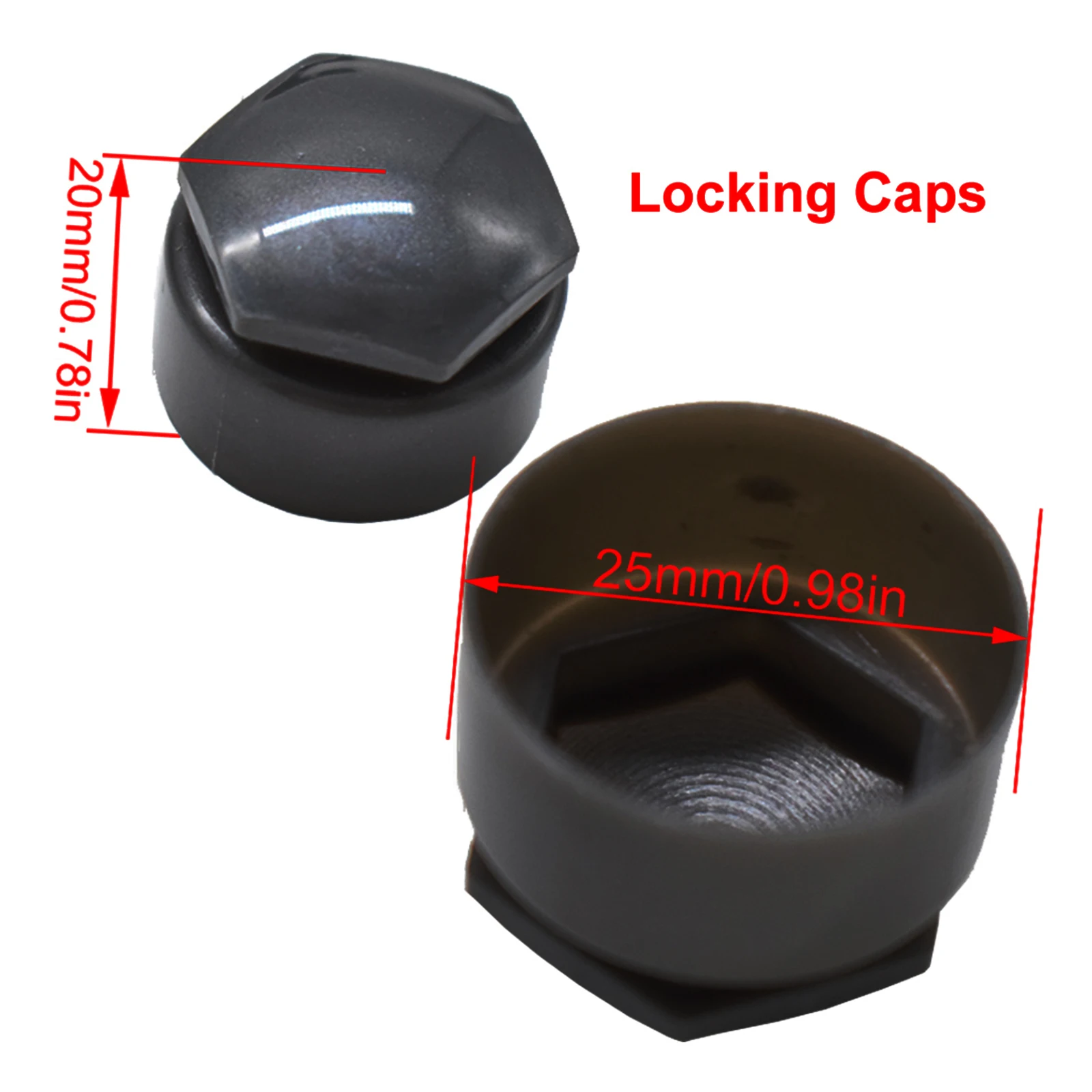 24x25mm Car Accessories Wheel Nut Bolt Lug Tyre Hub Cover Caps For Audi A4 A5 A6 A7 R8 Q3 Q5 For Wheel Nut Bolt Covers